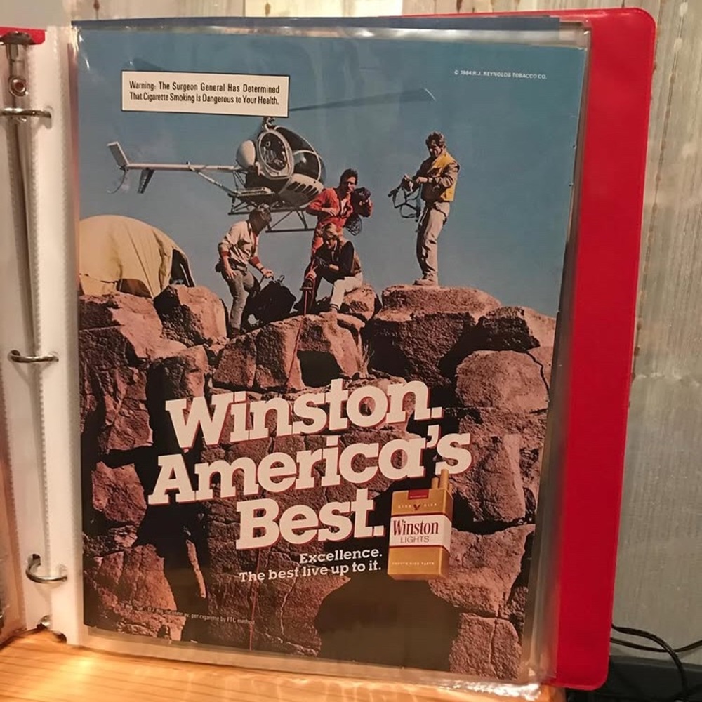 1984 Winston cigarettes advertising